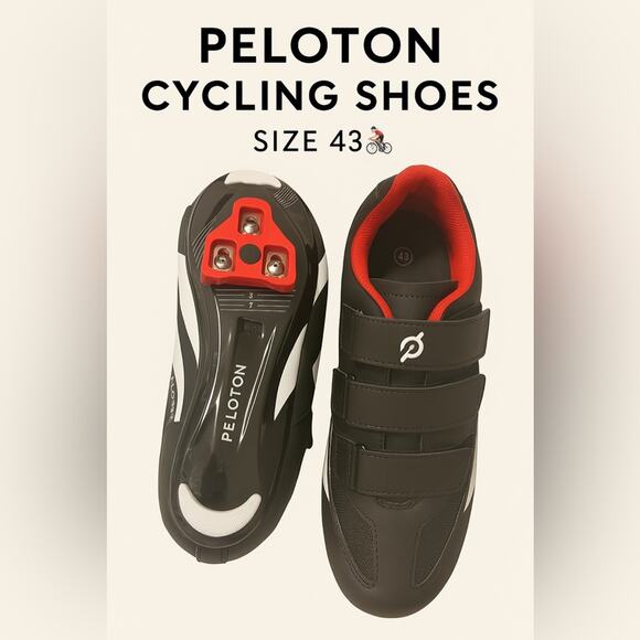 Peloton Cycling Shoes with LOOK Delta Cleats – Men’s Size 43 (US 9.5–10) - Picture 1 of 9